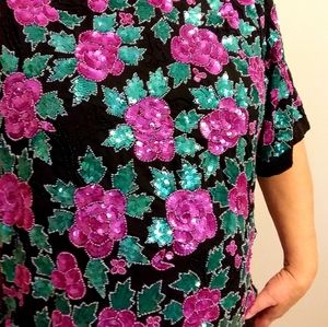 Vintage Beaded/Sequin Top